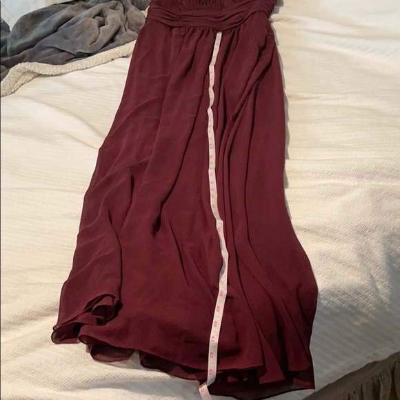 Mori Lee Bridesmaid Dress Cabernet Style 21664 - Picture 6 of 12